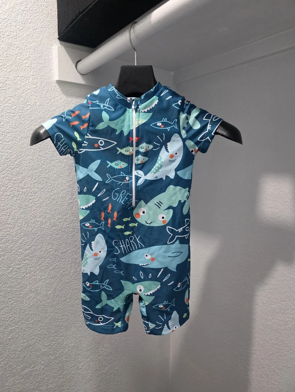 Toddler Boy 2-3Y 1 piece zip up swimsuit